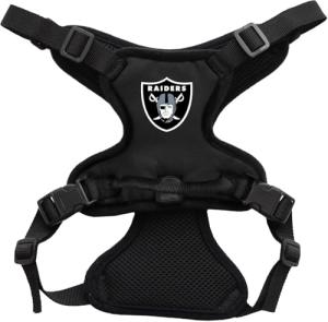Littlearth NFL Las Vegas Raiders Pet Front Clip Harness, Team Color, X-Large