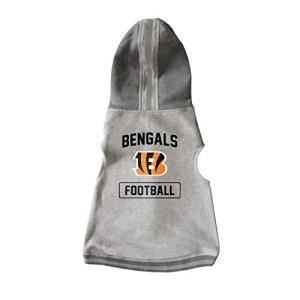 Littlearth Unisex-Adult NFL Cincinnati Bengals Pet Hooded Crewneck, X-Small