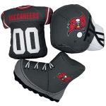 NFL Pet Toy - Tampa Bay Buccaneers Locker Room Set Toy for Dogs & Cats. Stuffed pet Toys with Chewable Squeaker Sound. Football Themed Dog & Cat Toy Set: Helmet, Jersey, & Boots/Cleat