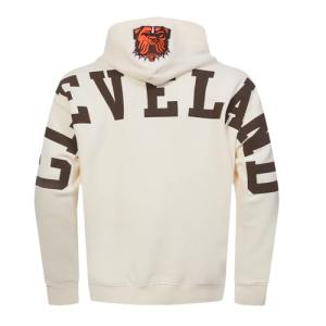 Pro Standard Mens NFL Cleveland Browns Wingspan Pull Over Hoodie Eggshell 3XL