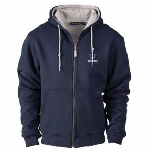 Dunbrooke NFL Dallas Cowboys Craftsman Full Zip Thermal Lined Hoodie, Navy/Grey, 3X-Large
