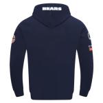 Pro Standard Mens NFL Chicago Bears Old English Pull Over Hoodie Midnight Navy L