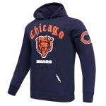 Pro Standard Mens NFL Chicago Bears Old English Pull Over Hoodie Midnight Navy L