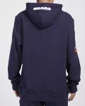 Pro Standard Mens NFL Chicago Bears Old English Pull Over Hoodie Midnight Navy L