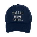 Dallas Classic Vintage Embroidered Hat Cap for Men Women - Adjustable Navy