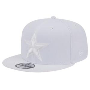 New Era NFL 9FIFTY Team Color Adjustable Snapback Hat Cap - One Size (Dallas Cowboys - White/White)