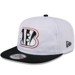 New Era Men's White/Black Cincinnati Bengals 2024 NFL Training Camp Golfer Snapback Hat