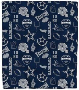 Pegasus Sports Dallas Cowboys 40'' x 50'' Collage Icons Polar Fleece Blanket