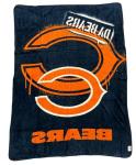 Northwest The Company NFL Double Sided Design Plush Raschel Throw Blanket, 60"x80" (Chicago Bears)