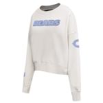Pro Standard Womens NFL Chicago Bears Varsity Blues Crewneck Sweatshirt Linen 2XL