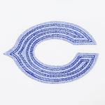 Pro Standard Womens NFL Chicago Bears Varsity Blues Crewneck Sweatshirt Linen 2XL