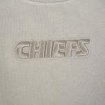 Pro Standard Womens NFL Kansas City Chiefs Wingspan Crewneck Sweatshirt Taupe M