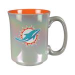 The Memory Company Officially Licensed 15oz Iridescent Mug with Logo, Miami Dolphins