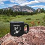 Rico Industries NFL Football Philadelphia Eagles Dad 12oz Laser Engraved Campfire Mug