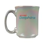 The Memory Company Officially Licensed 15oz Iridescent Mug with Logo, Miami Dolphins