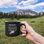 Rico Industries NFL Football Philadelphia Eagles Dad 12oz Laser Engraved Campfire Mug