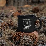Rico Industries NFL Football Philadelphia Eagles Dad 12oz Laser Engraved Campfire Mug