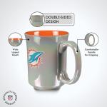 The Memory Company Officially Licensed 15oz Iridescent Mug with Logo, Miami Dolphins