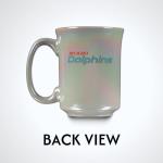The Memory Company Officially Licensed 15oz Iridescent Mug with Logo, Miami Dolphins