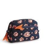 Vera Bradley Women's Cotton Nfl Medium Cosmetic Makeup Organizer Bag (Multiple Teams Available), Chicagobearsonnavy/Orangebandana, One Size