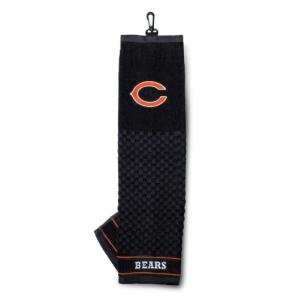 Team Golf NFL Chicago Bears Embroidered Golf Towel Embroidered Golf Towel, Checkered Scrubber Design, Embroidered Logo