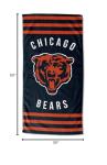 Northwest NFL Chicago Bears Unisex-Adult Beach Towel, 30" x 60", Stripes