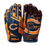 Wilson NFL Stretch Fit Football Gloves - Adult, Chicago Bears