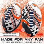 Franklin Sports NFL Chicago Bears Football - Youth Mini Football - 8.5" Junior Size Ball - SPACELACE Easy Grip Texture- Perfect for Kids