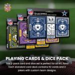 Masterpieces Adult NFL Chicago Bears Playing Cards & Dice Set - 2-Pack