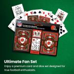 Masterpieces Adult NFL Chicago Bears Playing Cards & Dice Set - 2-Pack