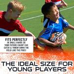 Franklin Sports NFL Chicago Bears Football - Youth Mini Football - 8.5" Junior Size Ball - SPACELACE Easy Grip Texture- Perfect for Kids