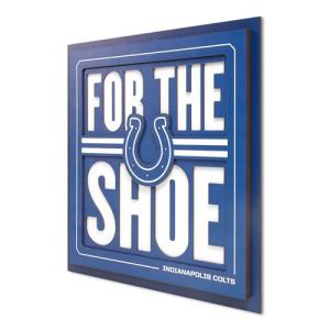 YouTheFan NFL Indianapolis Colts Slogan Series 3D Wall Art