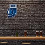 Rico Industries NFL Football Indianapolis Colts State Shape Shape Cut Pennant - Home and Living Room Décor - Soft Felt EZ to Hang