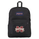JanSport NCAA Officially Licensed Backpack, Mississippi State Bulldogs, Superbreak Plus with Padded 15'' Laptop Sleeve, Spacious Computer Bag for Men & Women, Durable Daypack with Bottle Pocket, Black