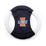 Pet Goods Manufacturing DISCRP-050 NCAA Illinois Fighting Illini Rope Disc Dog Toy