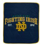 NCAA Notre Dame Fighting Irish Vintage Arch Block Ultra Soft Blanket