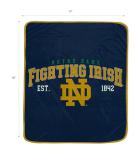 NCAA Notre Dame Fighting Irish Vintage Arch Block Ultra Soft Blanket