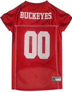 NCAA Dog Jersey, Small, Ohio State University Buckeyes