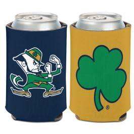 Notre Dame Fighting Irish SHAMROCK/LEPRECHAUN Can Cooler 12 oz.