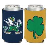 Notre Dame Fighting Irish SHAMROCK/LEPRECHAUN Can Cooler 12 oz.
