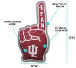 Pets First NCAA Indiana Hooseirs #1 Fan Toy. Best Sports Dog Toy with Double Stitched Trim and Tough Nylon Material Filled with Chewable Polyfil and Inner Squeaker