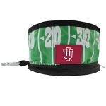 Pets First NCAA Indiana Hoosiers Collapsible Dog Travel Bowl, Food and Water Bowl for Dogs & Cats. Lightweight Leak-Proof Pet Bowl for Travel with Football Field & Pebble-Grain Design