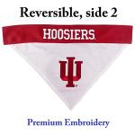 Pets First Collegiate Pet Accessories, Reversible Bandana, Indiana Hoosiers, Large/X-Large
