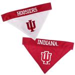Pets First Collegiate Pet Accessories, Reversible Bandana, Indiana Hoosiers, Large/X-Large