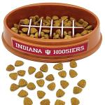 NCAA Super-Bowl - Indiana Hoosiers Slow Feeder Dog Bowl. Football Design Slow Feeding Cat Bowl for Healthy Digestion. Non-Slip Pet Bowl for Large & Small Dogs & Cats