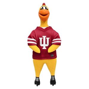 Littlearth NCAA Team Rubber Chicken Toy Indiana Hoosiers