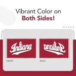 Indiana Hoosiers College Sports Printed Flag - NCAA Licensed - Nylon - School Banner (White, Red) (2' x 3')