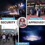 Indiana University Mini Stadium Bag – Convenient & Compact Hands-Free 7.5 Inch Clear Crossbody Pouch for Valuables – For Games, Graduations, Concerts – NCAA Security Approved