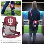 Indiana University Mini Stadium Bag – Convenient & Compact Hands-Free 7.5 Inch Clear Crossbody Pouch for Valuables – For Games, Graduations, Concerts – NCAA Security Approved
