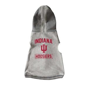 Littlearth NCAA Indiana Hoosiers Pet Hooded Crewneck, Team Color, X-Small